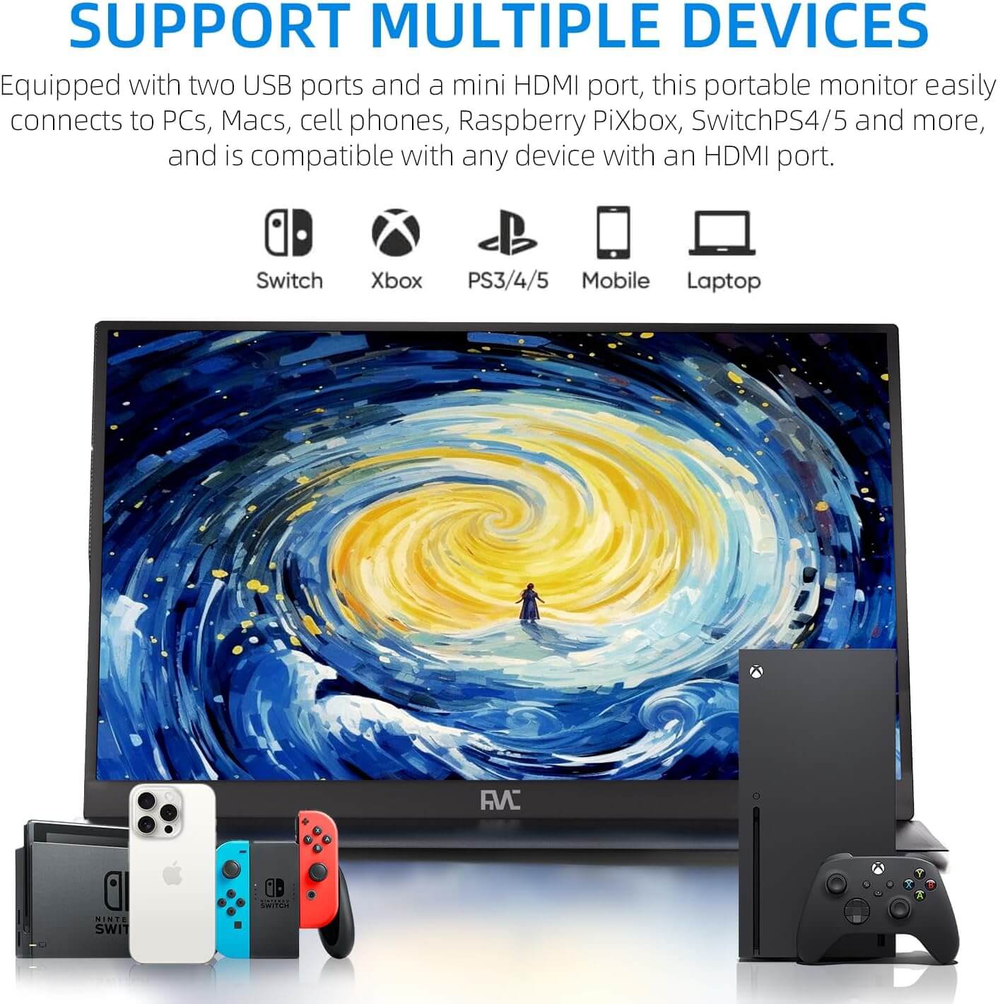 15.6 400NITS Portable Monitor - Smart Gizmo Tech