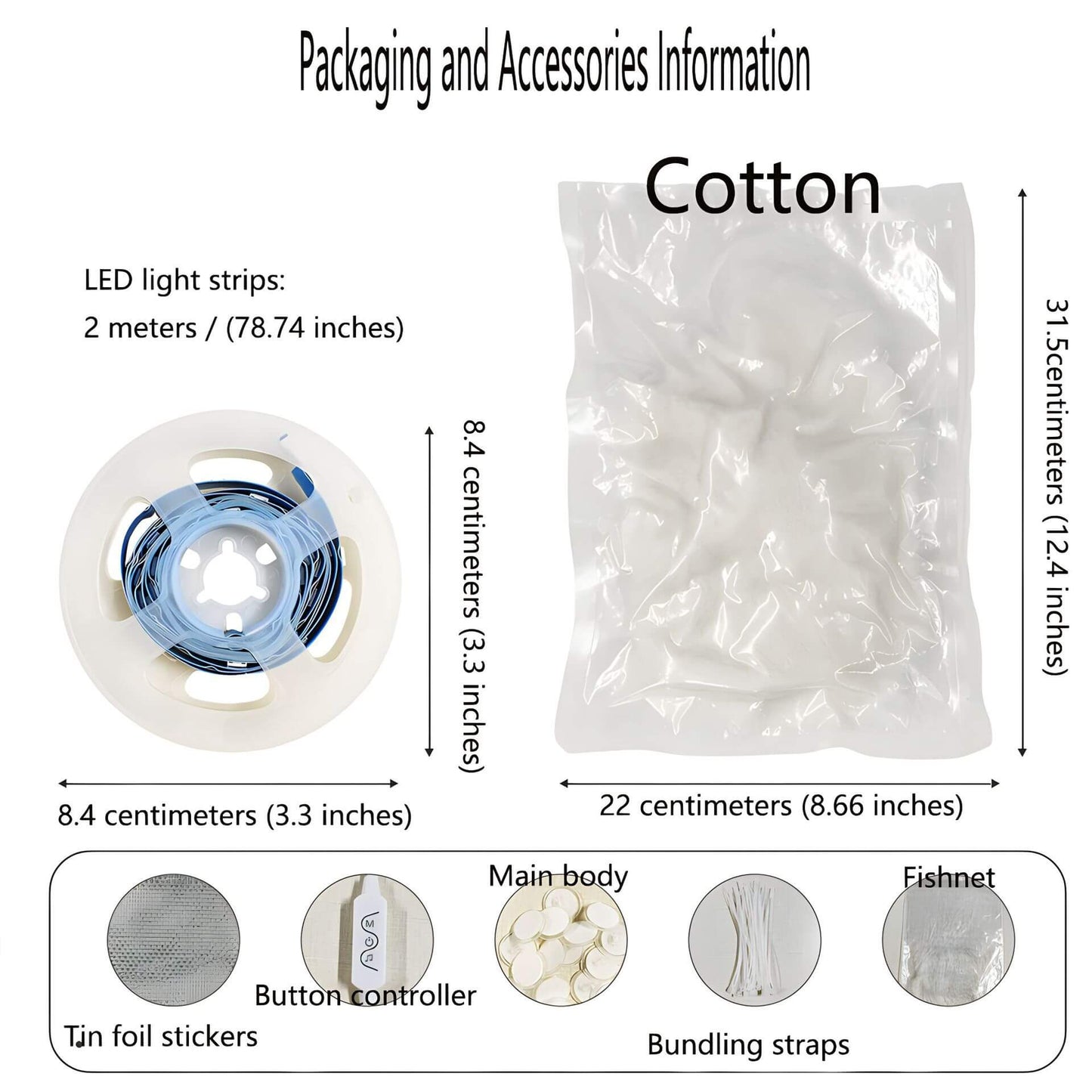 3D Big Cloud lightning Light Kit