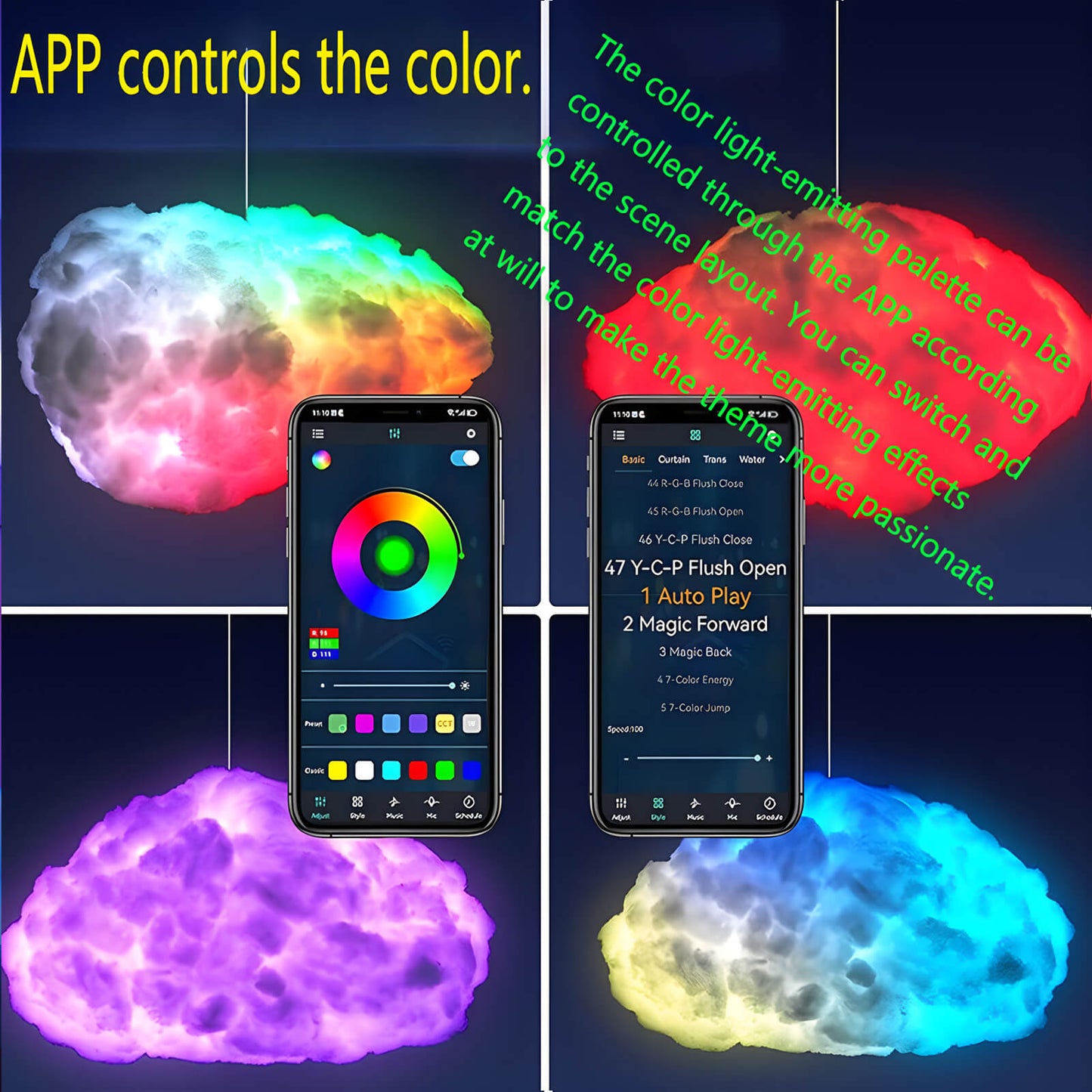 3D Big Cloud lightning Light Kit