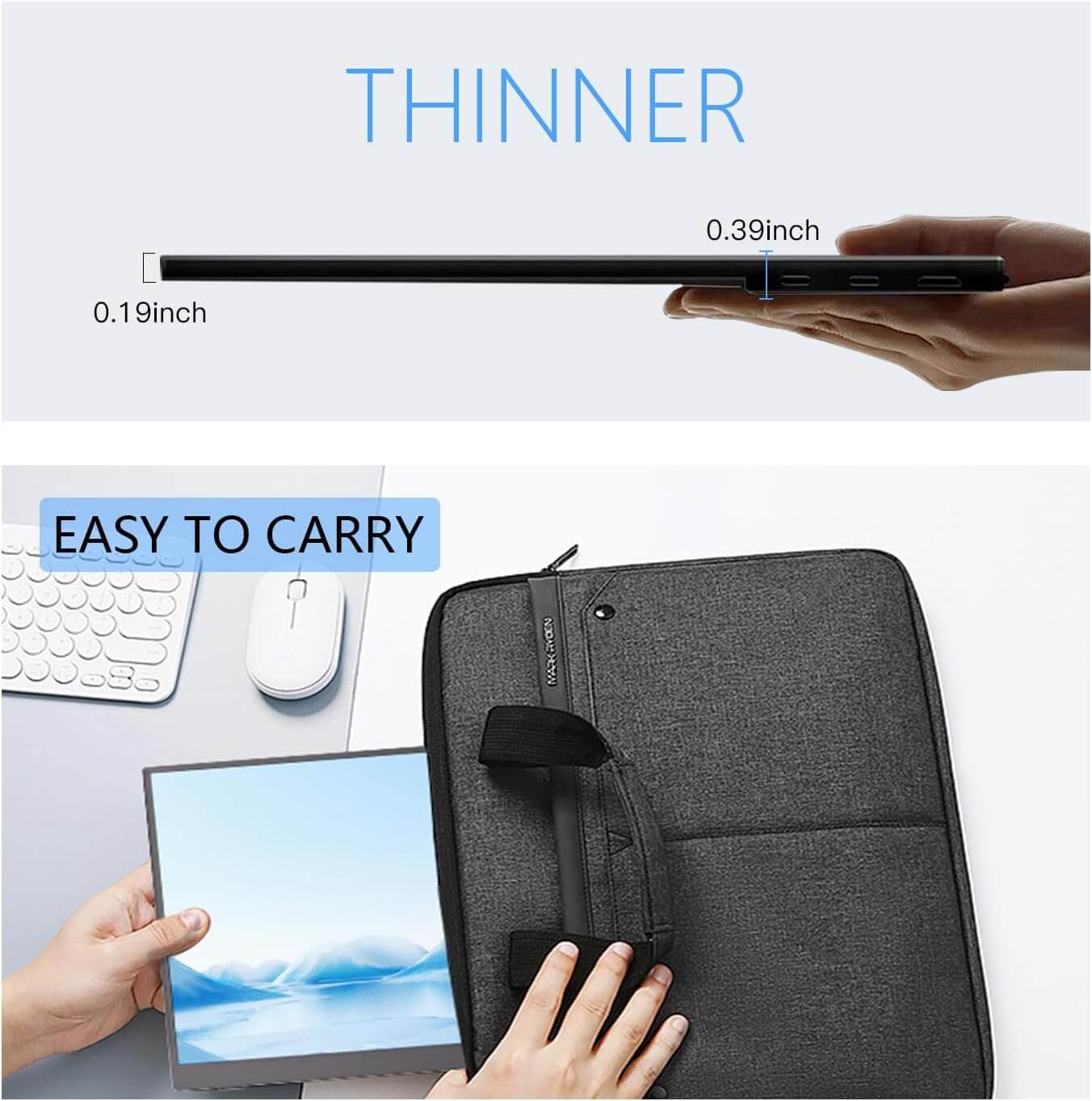 15.6 Inch Wireless Display Portable Monitor - Smart Gizmo Tech