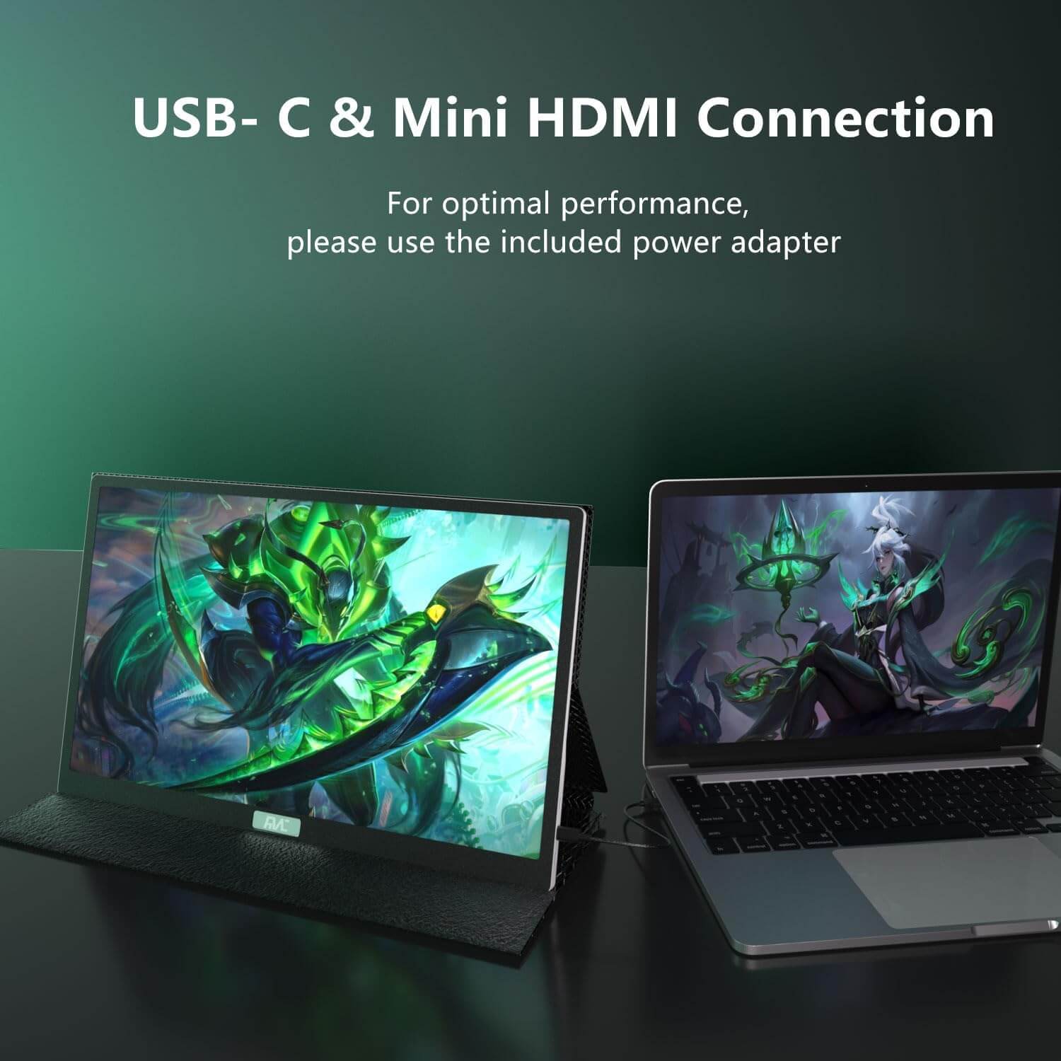 15.6 Inch 4K Portable Gaming Monitor with Touch - Smart Gizmo Tech