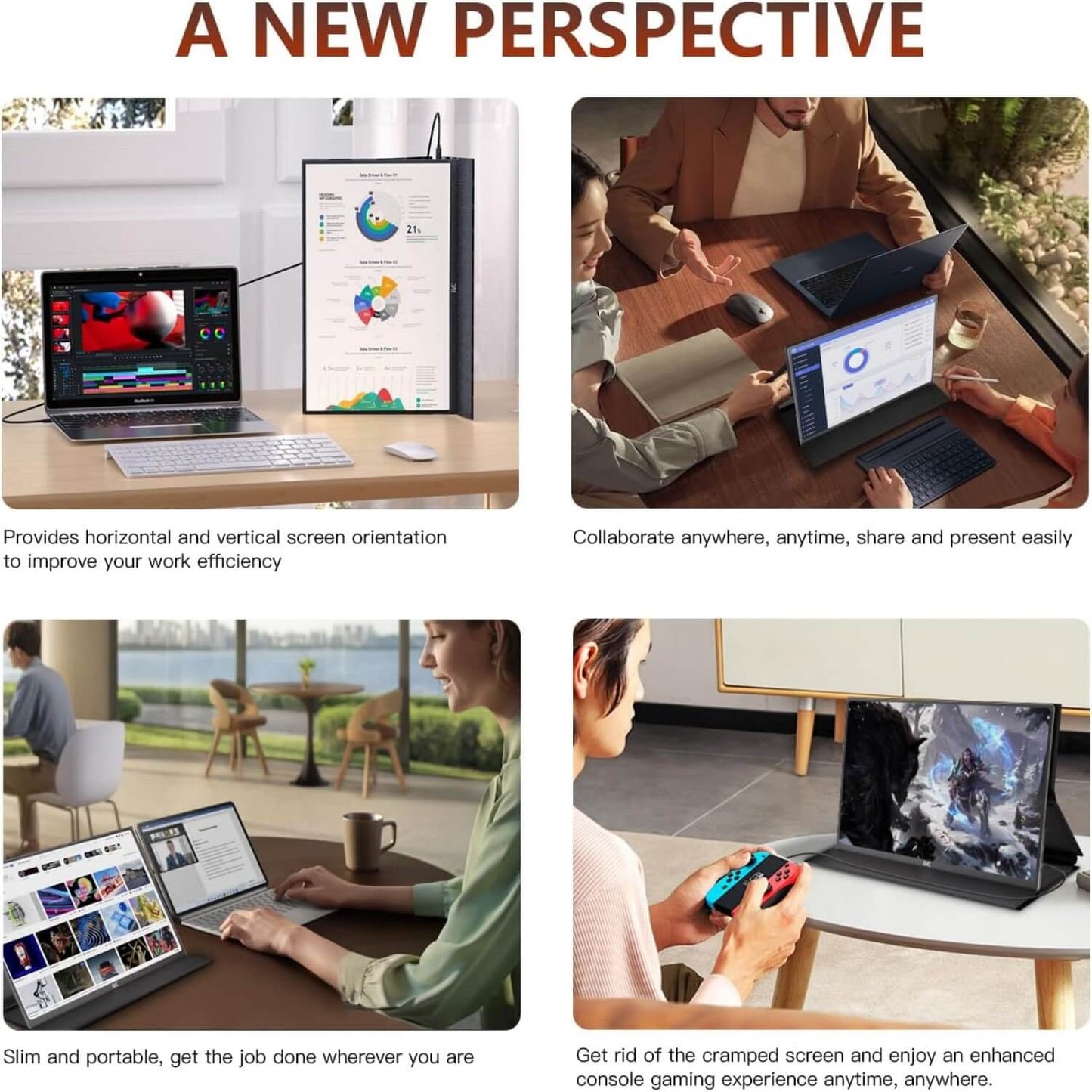 16"" QHD 144hz 2.5K Portable Monitor - Smart Gizmo Tech