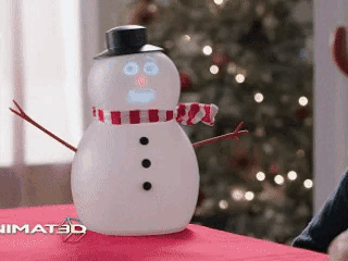 Talking Animated Blink Snowman