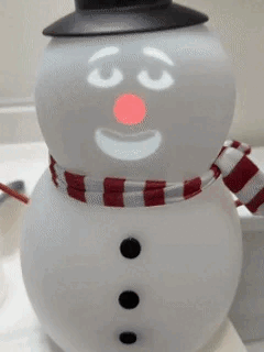 Talking Animated Blink Snowman
