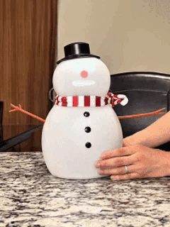 Talking Animated Blink Snowman